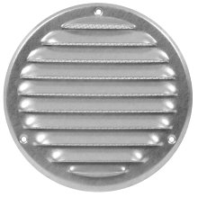 Ventilrist med netting Ø165 mm - galvanisert